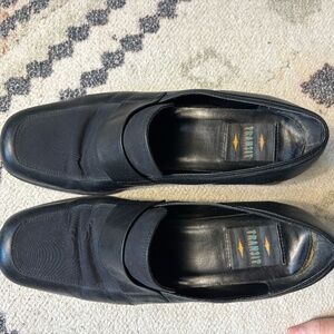 Vintage 90s /y2k black loafer heels